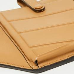 Pre Owned Fendi Beige Leather and Mesh 3 Pockets Belt Bag