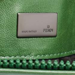 Fendi Green Leather To You Convertible Clutch Bag