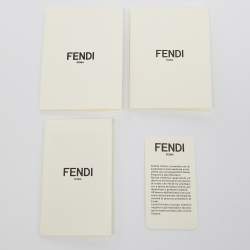 Pre Owned Fendi Multicolor Leather and Fox Fur Micro Buggie Baguette Bag