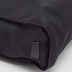 Fendi Black Nylon Monster Eye Shopper Tote