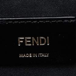 Fendi Tri Color Coated Canvas and Leather Diagonal Wristlet Pouch