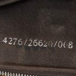 Pre Owned Fendi Tobacco Zucca Canvas and Leather Flat Bag