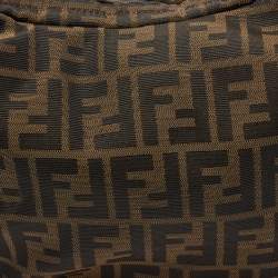 Fendi Tobacco Zucca Canvas and Leather Chef Chain Link Hobo