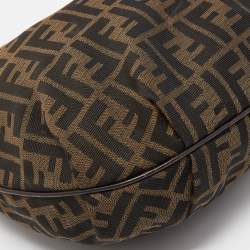 Fendi Tobacco Zucca Canvas and Leather Chef Chain Link Hobo