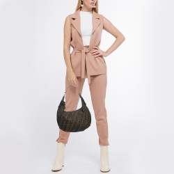 Fendi Tobacco Zucca Canvas and Leather Chef Chain Link Hobo