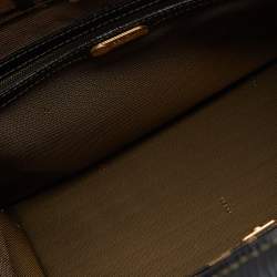 Pre Owned Fendi Tobacco Zucca Canvas and Leather Front Pocket Tote