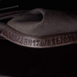 Pre Owned Fendi Tobacco Zucca Canvas and Patent Leather To You Convertible Clutch Bag