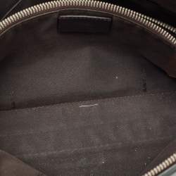 Pre Owned Fendi Green Malachite/Beige Leather Medium By The Way Shoulder Bag