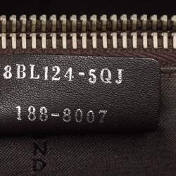 Pre Owned Fendi Green Malachite/Beige Leather Medium By The Way Shoulder Bag