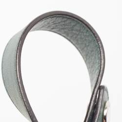 Pre Owned Fendi Green Malachite/Beige Leather Medium By The Way Shoulder Bag