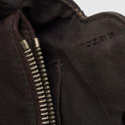 Pre Owned Fendi Green Malachite/Beige Leather Medium By The Way Shoulder Bag