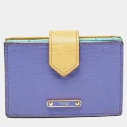 Fendi Multicolor Leather Gusset Card Holder