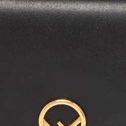 Pre Owned Fendi Black Leather F is Fendi Bifold Wallet