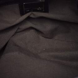 Pre Owned Fendi Black Zucchino Canvas and Leather Hobo