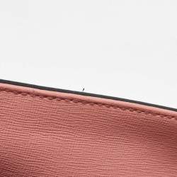 Pre Owned Fendi Black/Peach Leather Monster Roll Tote