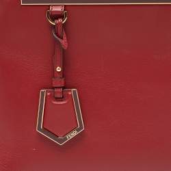 مملوكة مسبقًا Fendi Red Leather Small 2Jours Tote