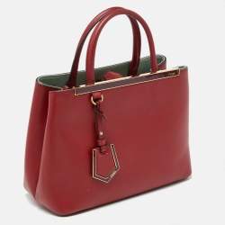 مملوكة مسبقًا Fendi Red Leather Small 2Jours Tote