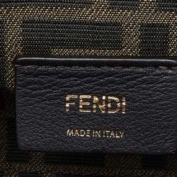 Pre Owned Fendi Avocado Green Leather and Python Small First Clutch