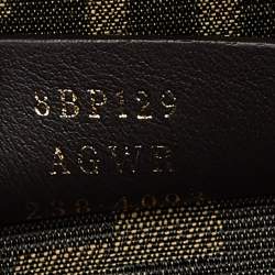 Pre Owned Fendi Avocado Green Leather and Python Small First Clutch