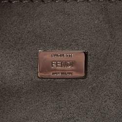 Pre Owned Fendi Yellow Leather and Fur Micro Monster Baguette Bag