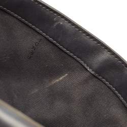 Fendi Black Zucca Embossed Leather Medium Baguette Bag