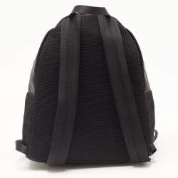 Fendi Yellow/Black Nylon And Leather Monster Backpack