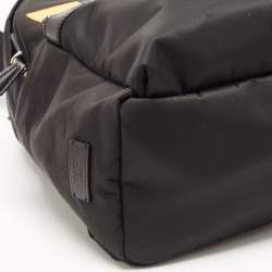 Fendi Yellow/Black Nylon And Leather Monster Backpack