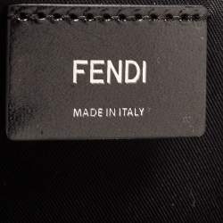 Fendi Yellow/Black Nylon And Leather Monster Backpack