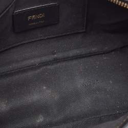 Pre Owned Fendi Tobacco/Black Coated Canvas and Leather F is Fendi  Stamp Patch Camera Bag