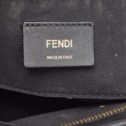 Pre Owned Fendi Tobacco/Black Coated Canvas and Leather F is Fendi  Stamp Patch Camera Bag