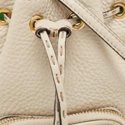 مملوكة م�سبقًا Fendi Grey/Green Leather Mini Mon Tresor Bucket Bag