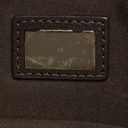 Fendi Dark Brown/Tobacco Zucca Canvas Zip Baguette Bag