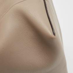 Pre Owned Fendi Beige/Cream Leather and Python Small By The Way Shoulder Bag