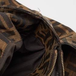 Pre Owned Fendi Tobacco Zucca Canvas Mia Shoulder Bag