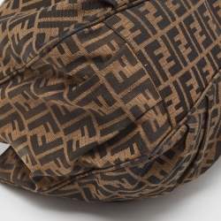 Pre Owned Fendi Tobacco Zucca Canvas Mia Shoulder Bag