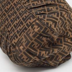 Pre Owned Fendi Tobacco Zucca Canvas Mia Shoulder Bag