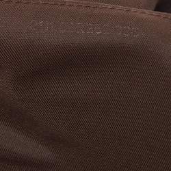 Pre Owned حقيبة صغيرة فندي جلد وكانفاس زوكينو بني/أزرق بسحاب