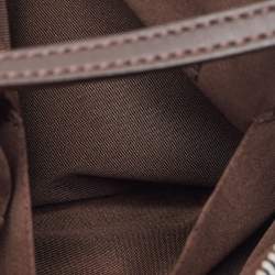 Pre Owned حقيبة صغيرة فندي جلد وكانفاس زوكينو بني/أزرق بسحاب