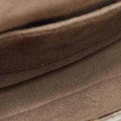 مملوكة مسبقًا Fendi Tobacco Zucca Coated Canvas and Leather 1974 FF Flap Crossbody Bag