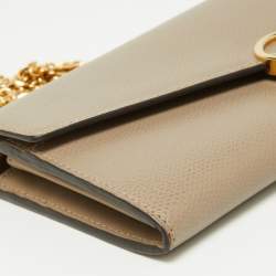 Pre Owned Fendi Beige Leather F is Fendi Wallet on Chain
