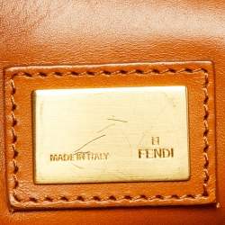 مملوكة مسبقًا Fendi Black Leather Large Peekaboo Top Handle Bag