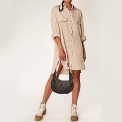 Fendi Brown Zucca Canvas Chef Hobo