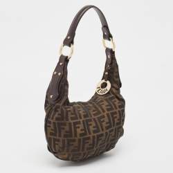 Fendi Brown Zucca Canvas Chef Hobo