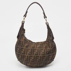 Fendi Brown Zucca Canvas Chef Hobo