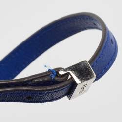 Pre Owned Fendi Blue Leather Small 2Jours Tote