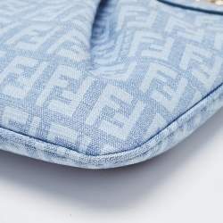 Pre Owned حقيبة صغيرة فندي دينم زوكينو أزرق مقوى بسلسلة