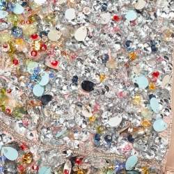 Pre Owned Fendi Pink Sequins/Beaded and Leather Baguette Bag