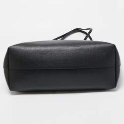 Pre Owned Fendi Black/Blue Leather Monster Roll Tote
