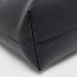 Pre Owned Fendi Black/Blue Leather Monster Roll Tote