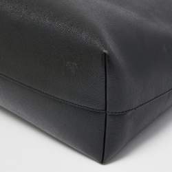 Pre Owned Fendi Black/Blue Leather Monster Roll Tote